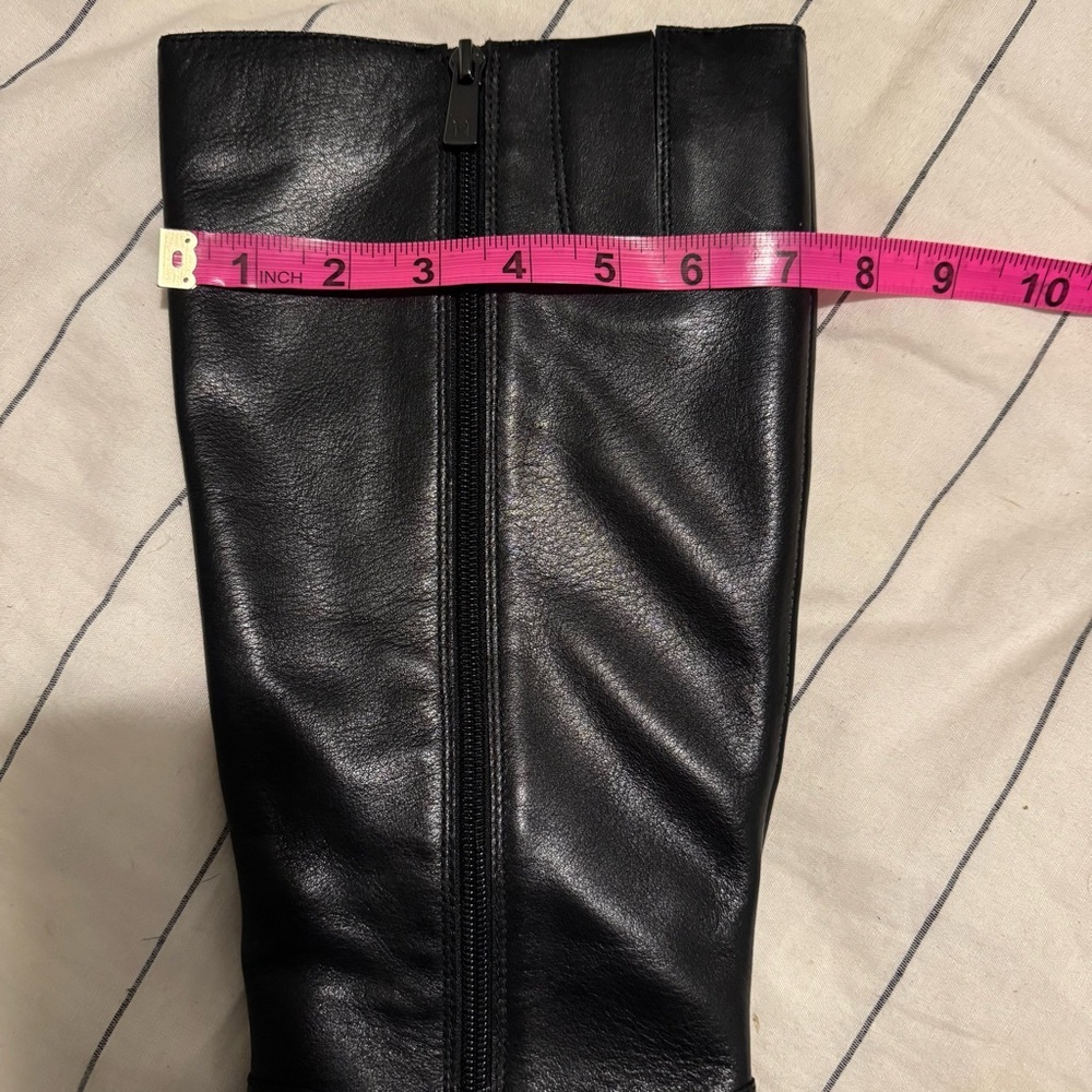 Naturalizer Black Knee High Heeled Boots - Picture 7 of 11